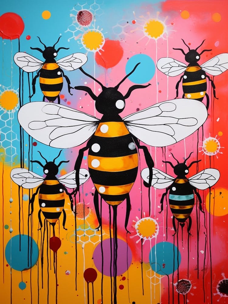 Bees Vivid Colour 7
