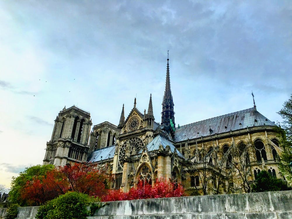 Old Cathedrale Notre Dame de Paris taken from The Seine (Paris Series)