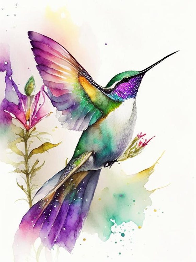 Berylline Hummingbird Cute Neon 4