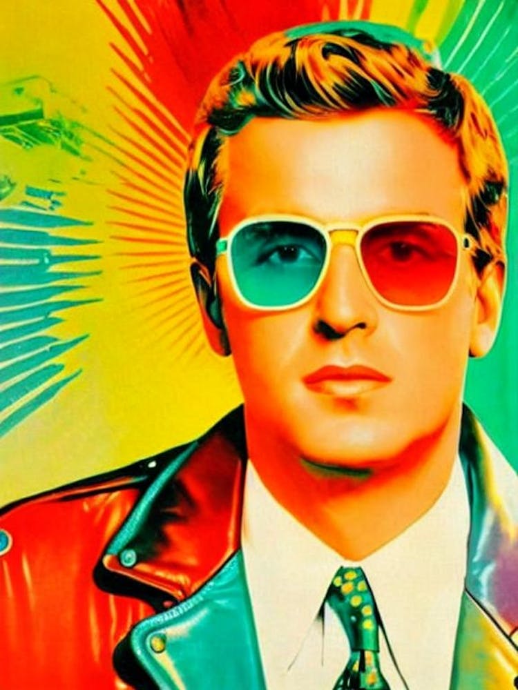 Danny Ocean Colourful Pop Art