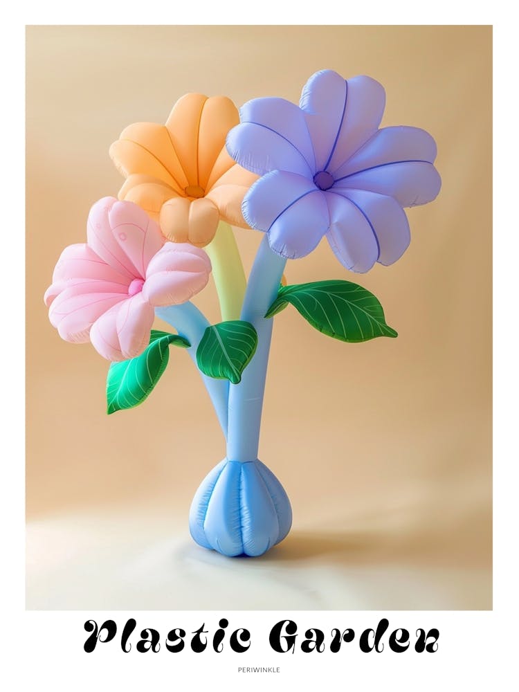 Dreamy Inflatable Flowers Poster Periwinkle 3