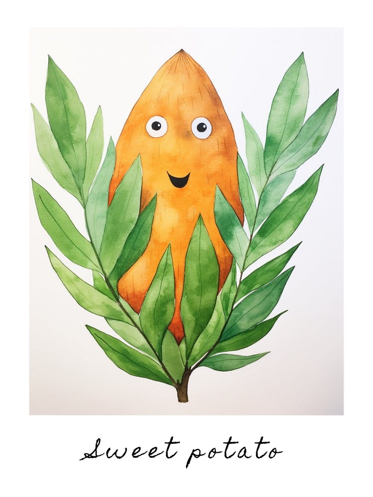Friendly Kids Sweet Potato Poster