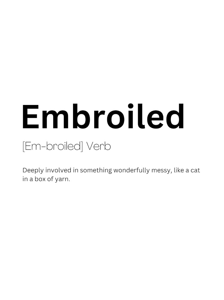 Embroiled Définition 1