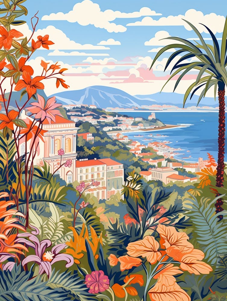 Jardin Exotique De Monaco Illustration 1