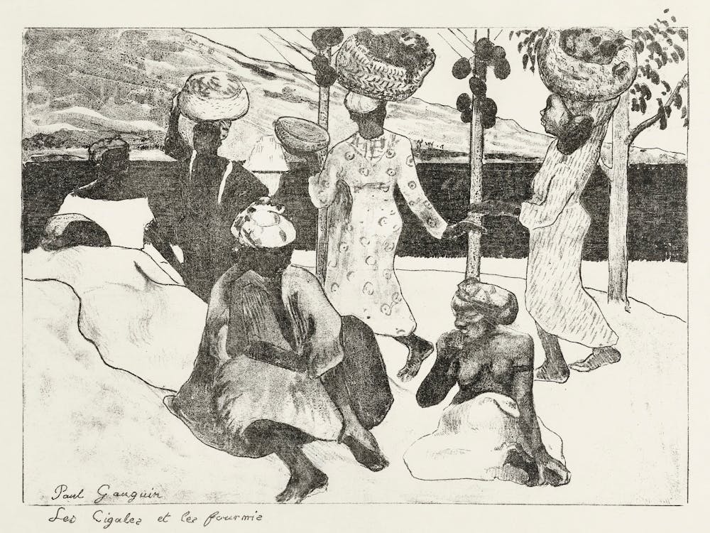 Seven Women On The Water In Martinique, Paul Gauguin