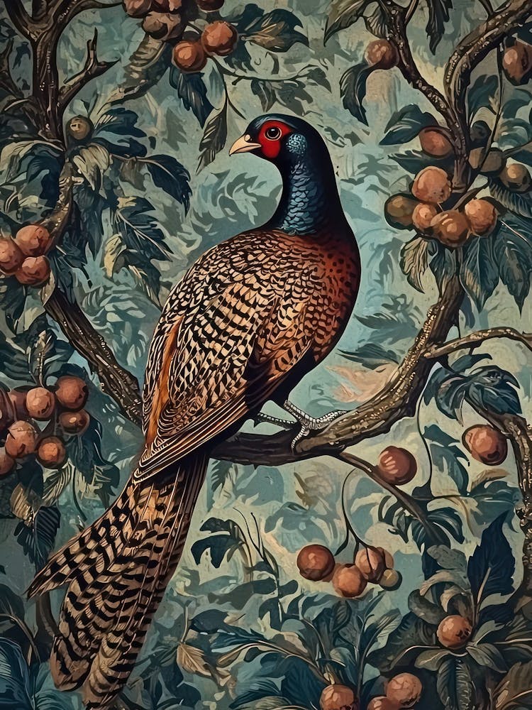 William Morris Pheasant Vintage Vintage 