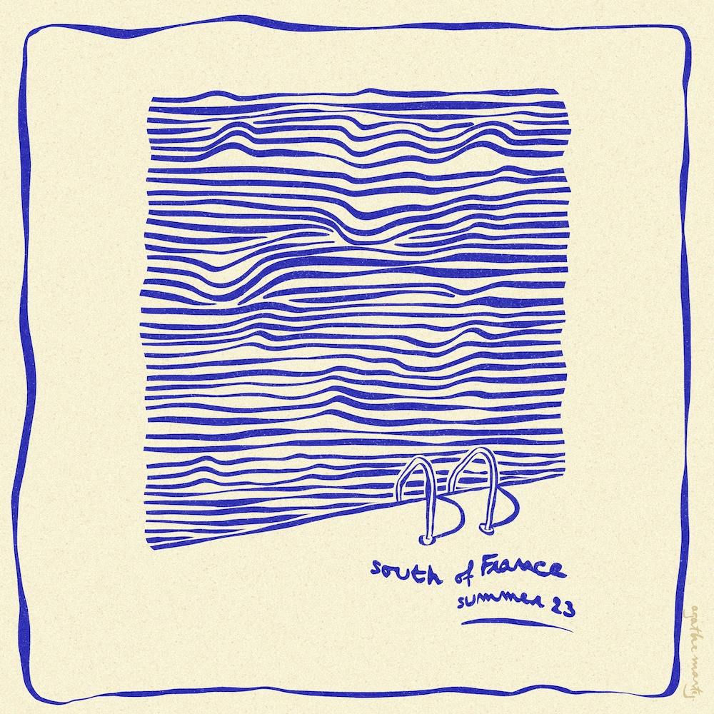 South Of France Summer Square