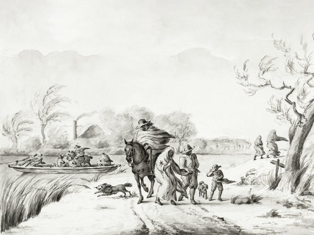 Landscape With Figures In The Storm, Jean Bernard