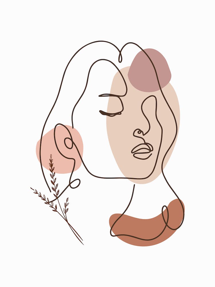Woman Lineart Drawing