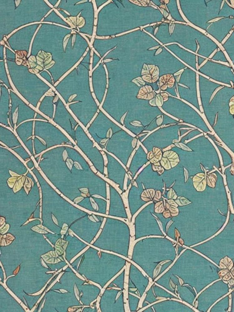 Quaking Aspen Hybrid tree Vintage Botanical