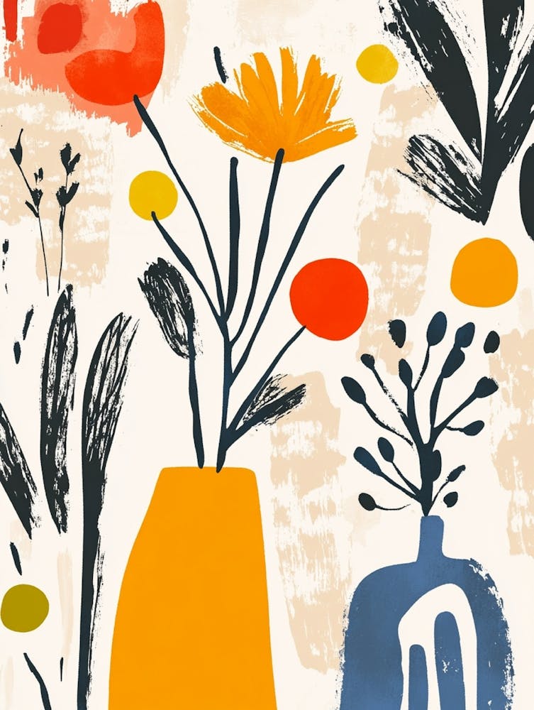 Peinture Abstraite Florale 37