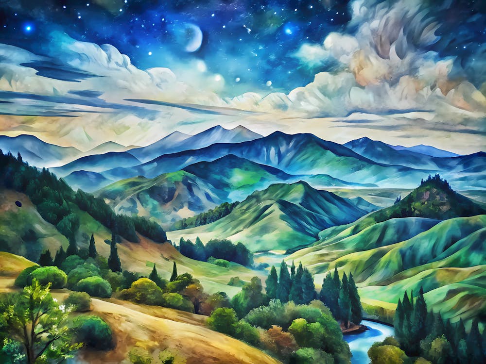Van Gogh Kahurangi National Park New Zealand