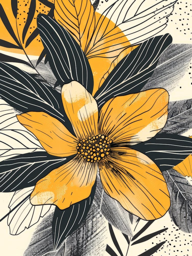 Yellow Floral Pattern