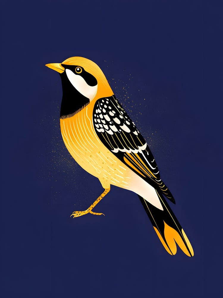 Vibrant Colorful Bird - Detailed Nature