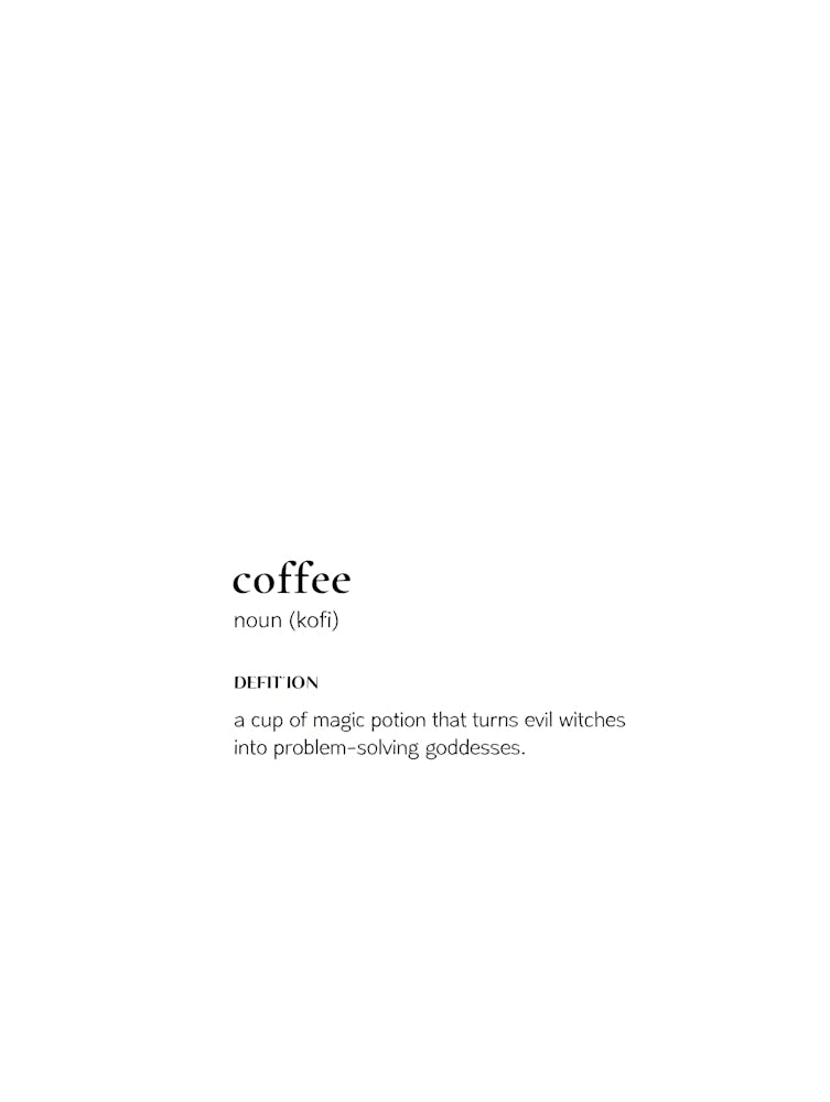 The Perfect Gift for Coffee Lovers! Relatable "Witch to Goddess" Coffee Definition
