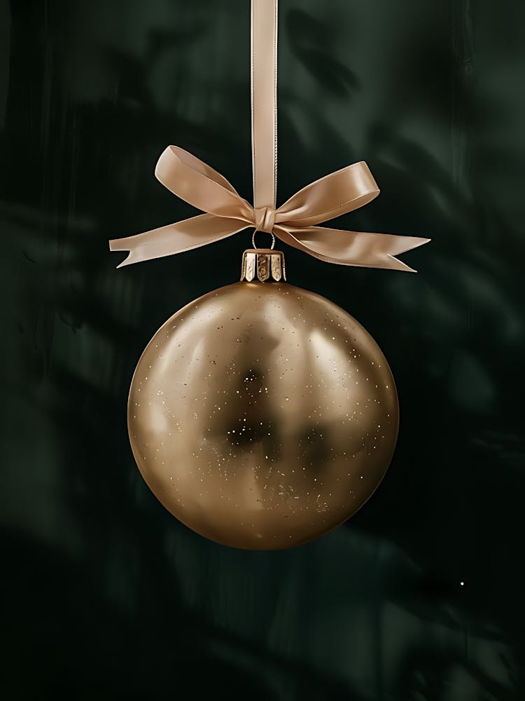 Gold Christmas Ornament