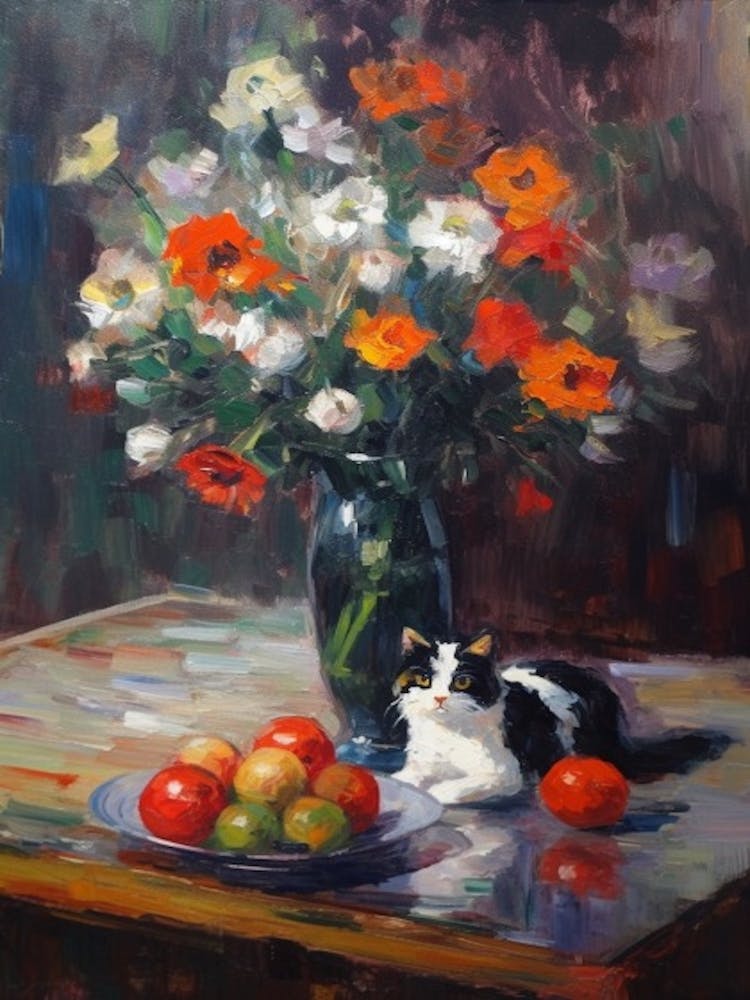 Anemone With A Cat 1