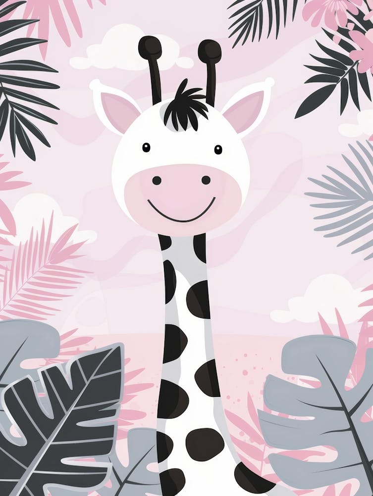Giraffe In Jungle