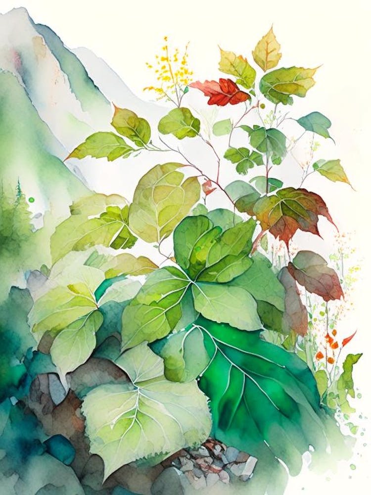 Poison Ivy In Rocky Mountains Landscape Pop Art 3