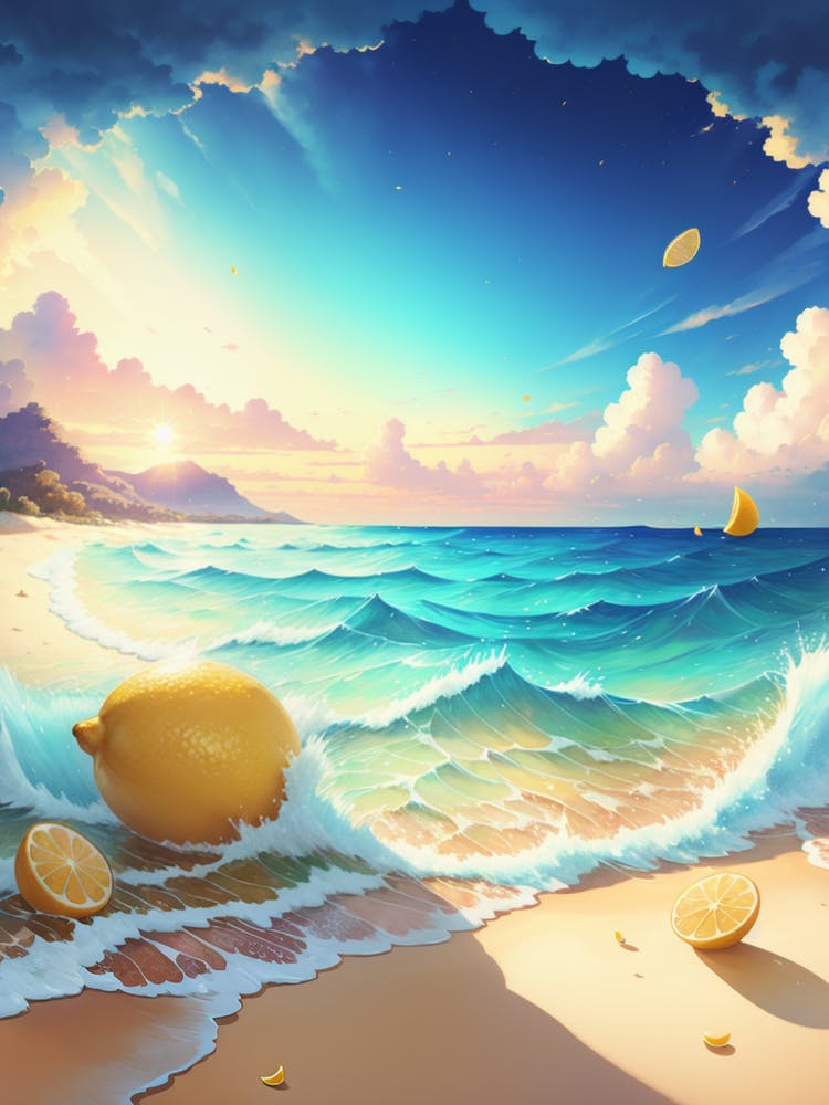 Lemons On The Beach