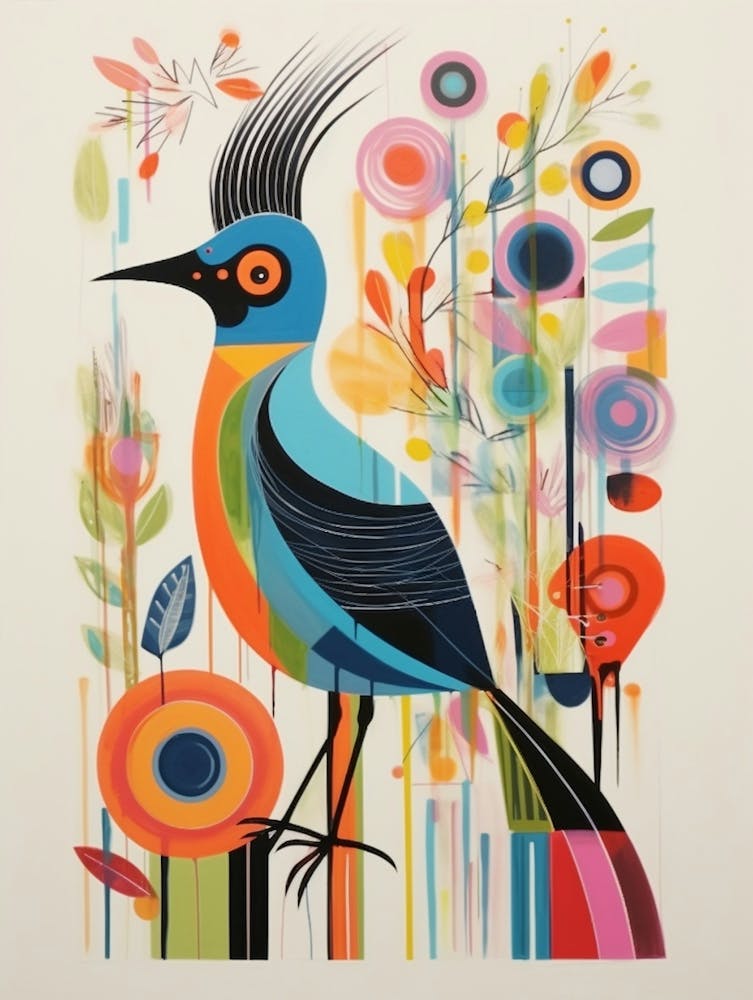 Colourful Scandi Bird Roadrunner 4