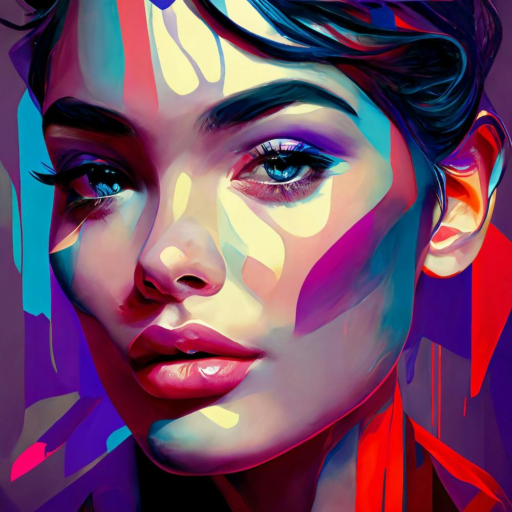 Beautiful Face Fine Art Style Portrait