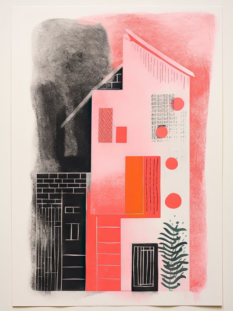 Ein Haus in Lissabon, Abstrakter Risographie-Stil 4
