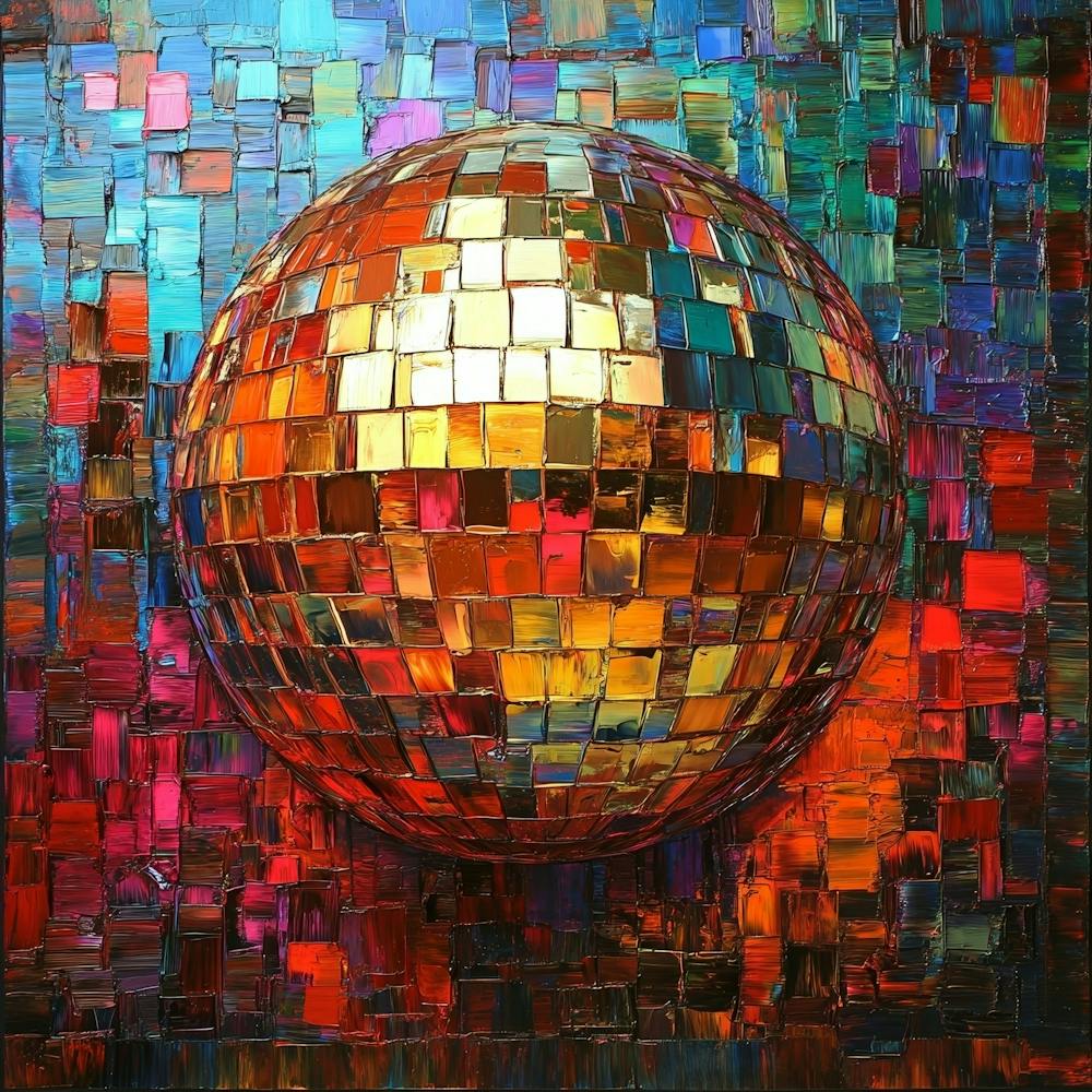 Disco Ball Canvas Art