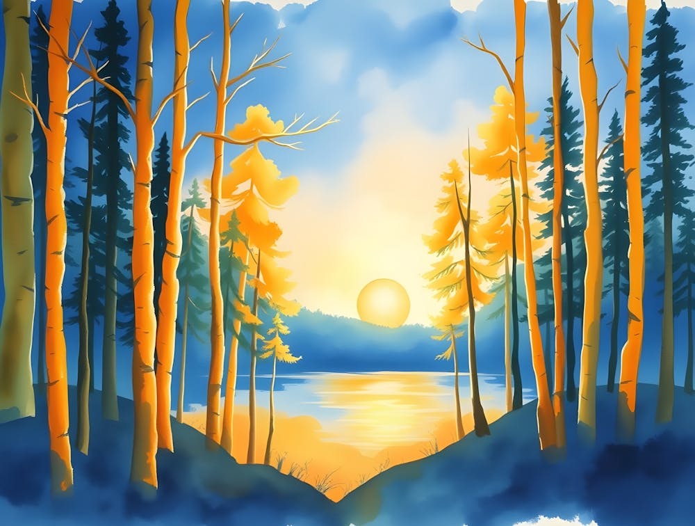 Sunset In The Woods 12