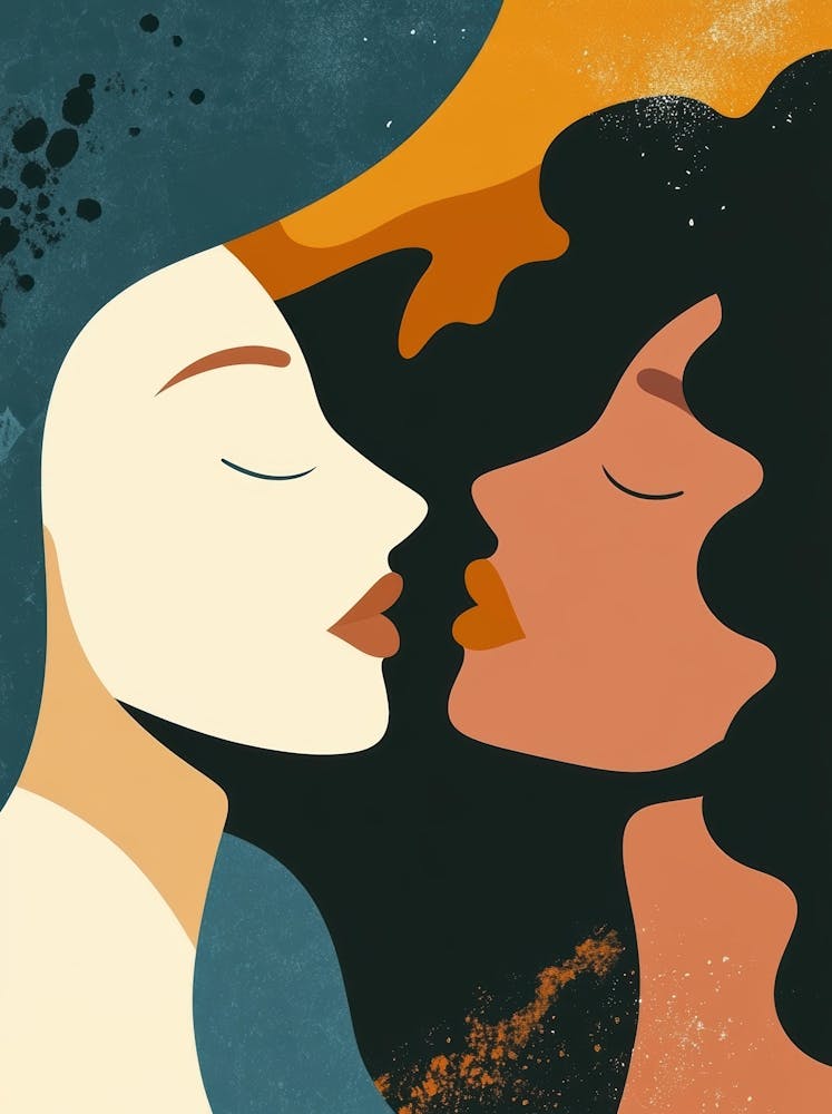 Two Women Kissing 46