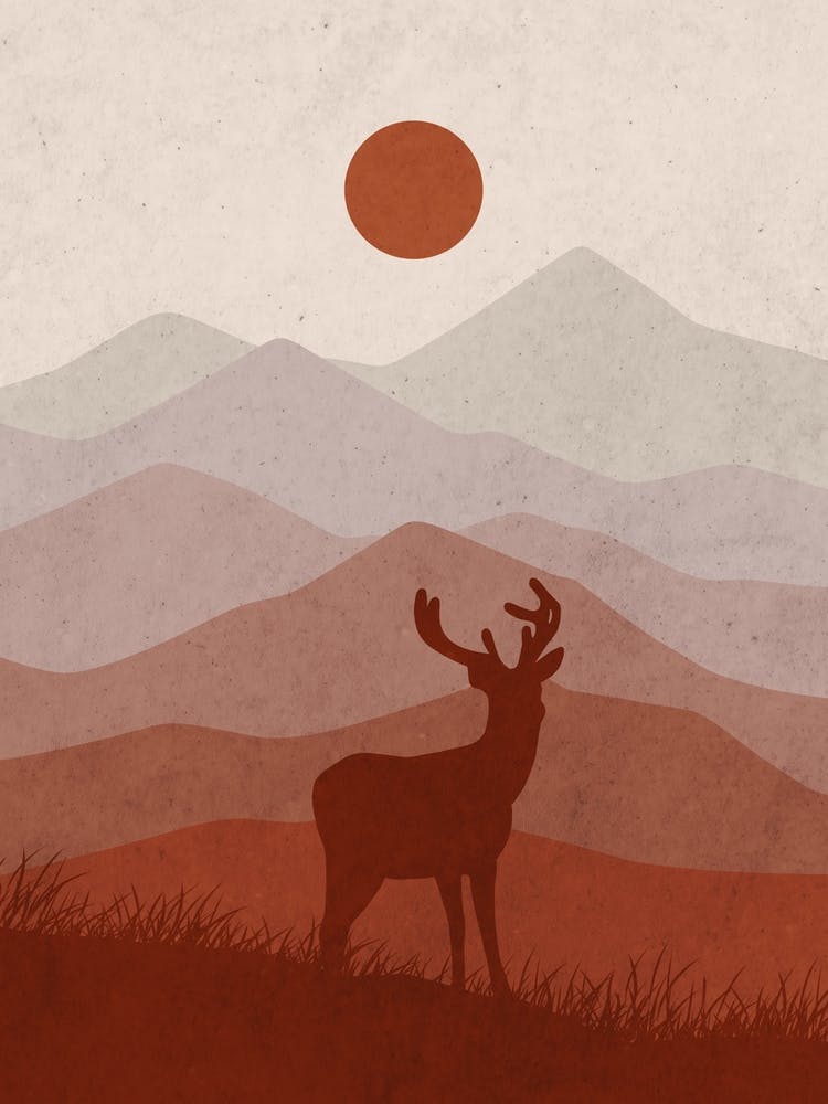 Deer In The Mountains 13