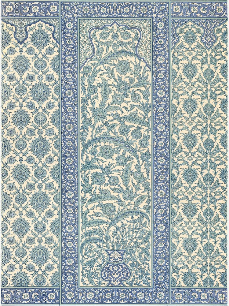 Arabic Pattern, La Decoration Arabe By Emile Prisses D’Avennes,Digitally Enhanced Lithograph From Our Own