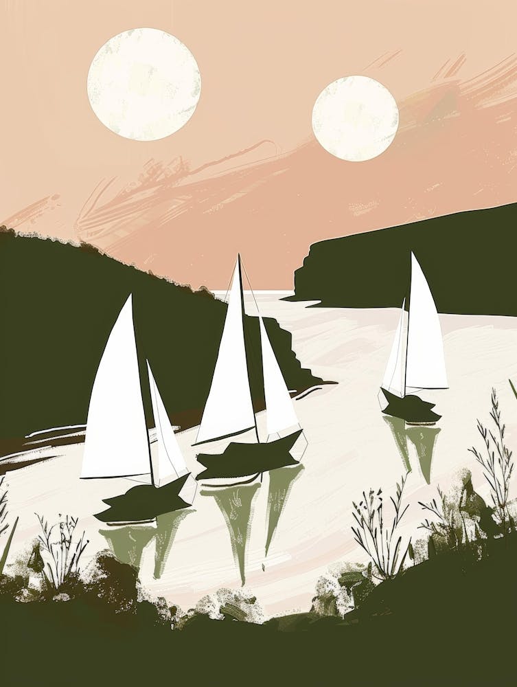 Sailboats At Sunset 24