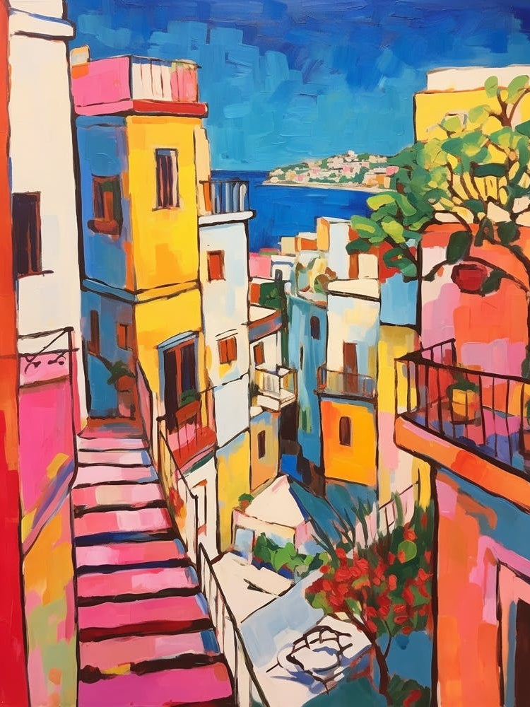 Naples Italy 4 Fauvist Painting
