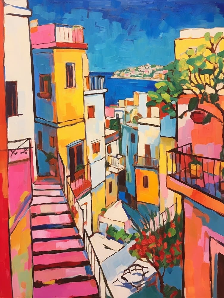 Naples Italy 4 Fauvist Painting