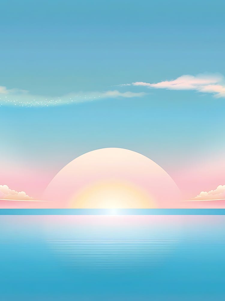 Sunset Over The Sea 1