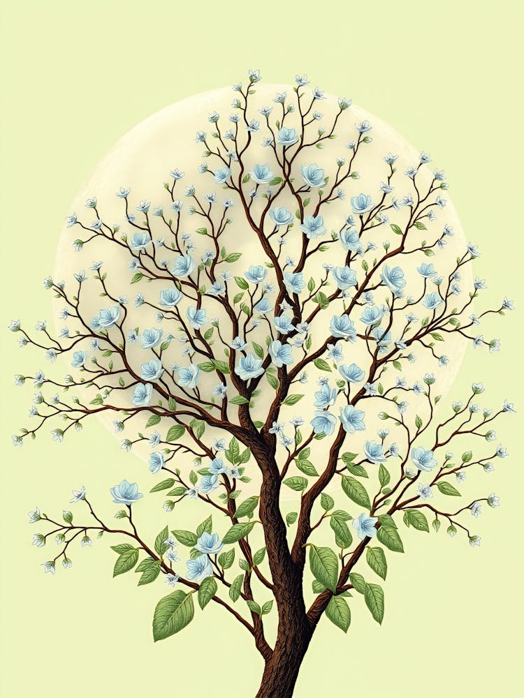 Blue Flower Tree 1