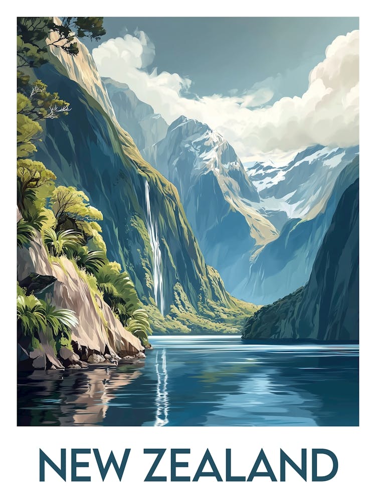 Affiche de voyage New Zealand 1