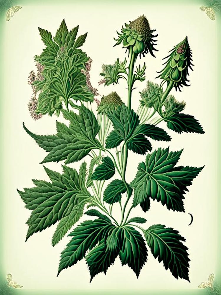 Catnip Herb Vintage Botanical