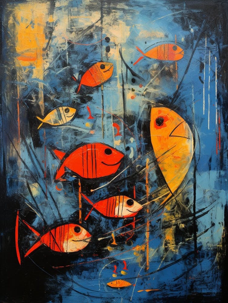 Fish Abstract Expressionism 3