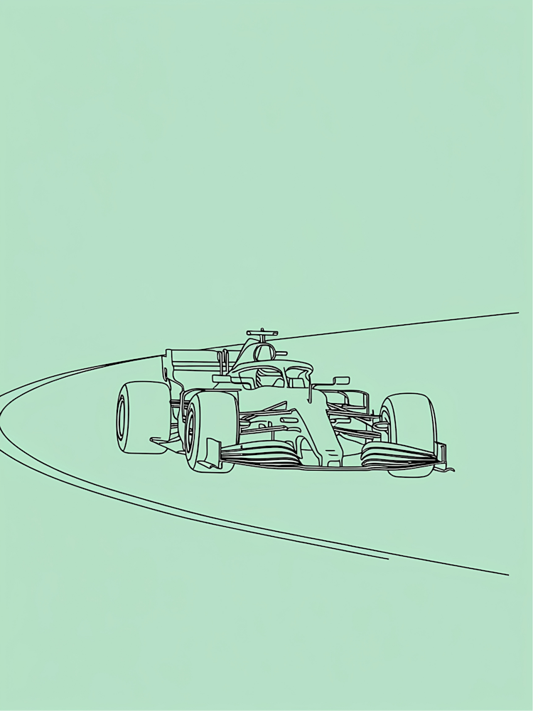 Drawing Of A Racing Car 1
