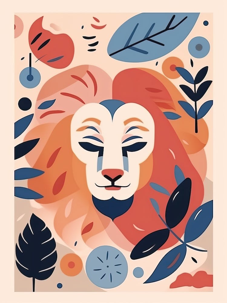 Leo Illustration Zodiac Star Sign 1