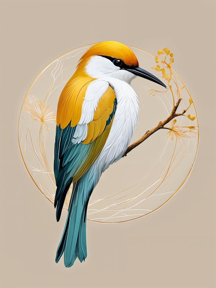 Orange And Blue Bird