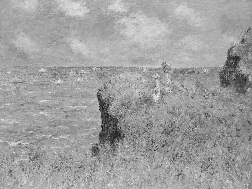 Claude Monet At The Cliffs