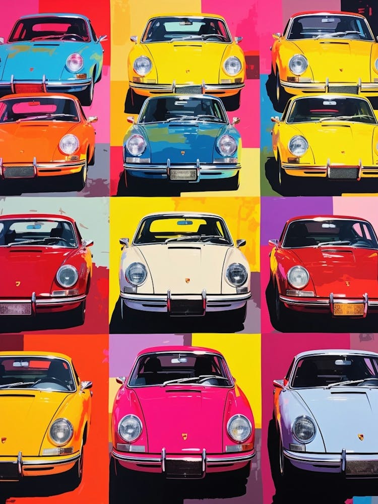 Classic Car Pop Art 7