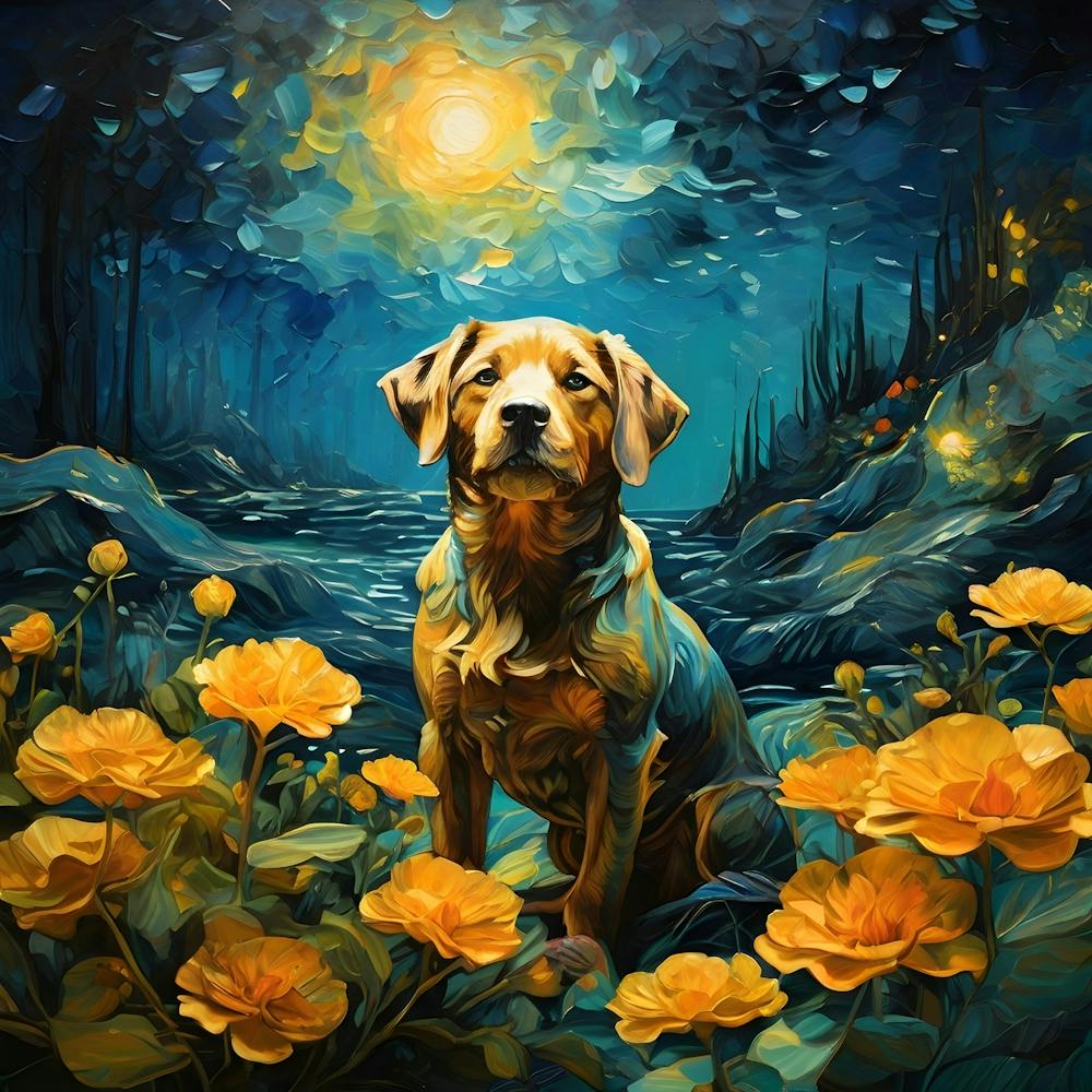 Dog In The Moonlight