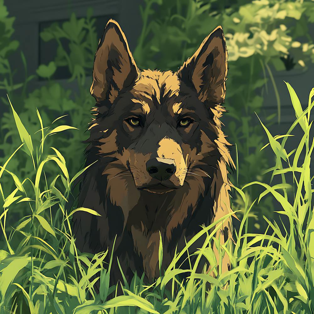 Giant Angry German Shepherd Dog 8