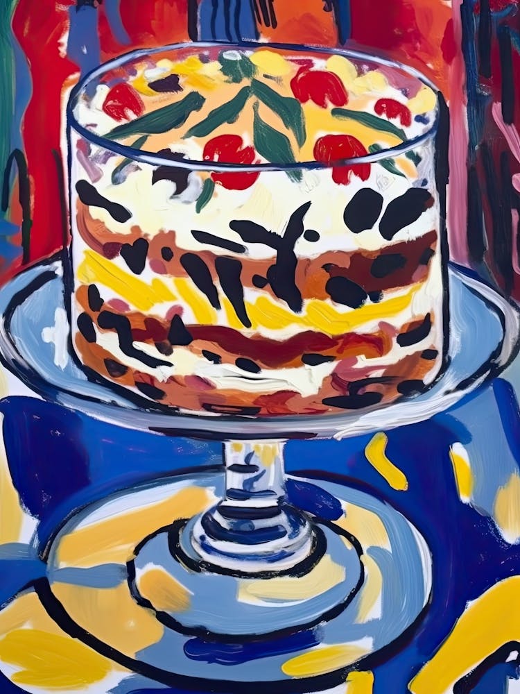 Trifle Cake Painting 2