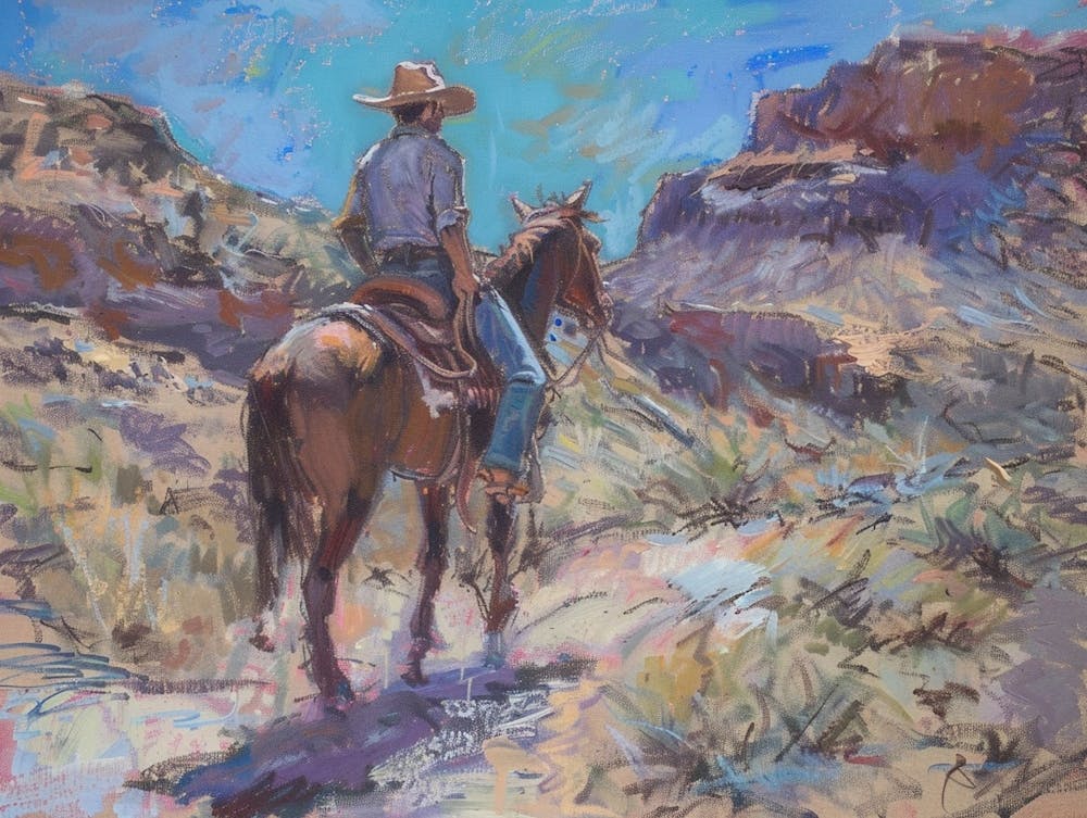 Cowboy In Mojave Desert Nevada 3
