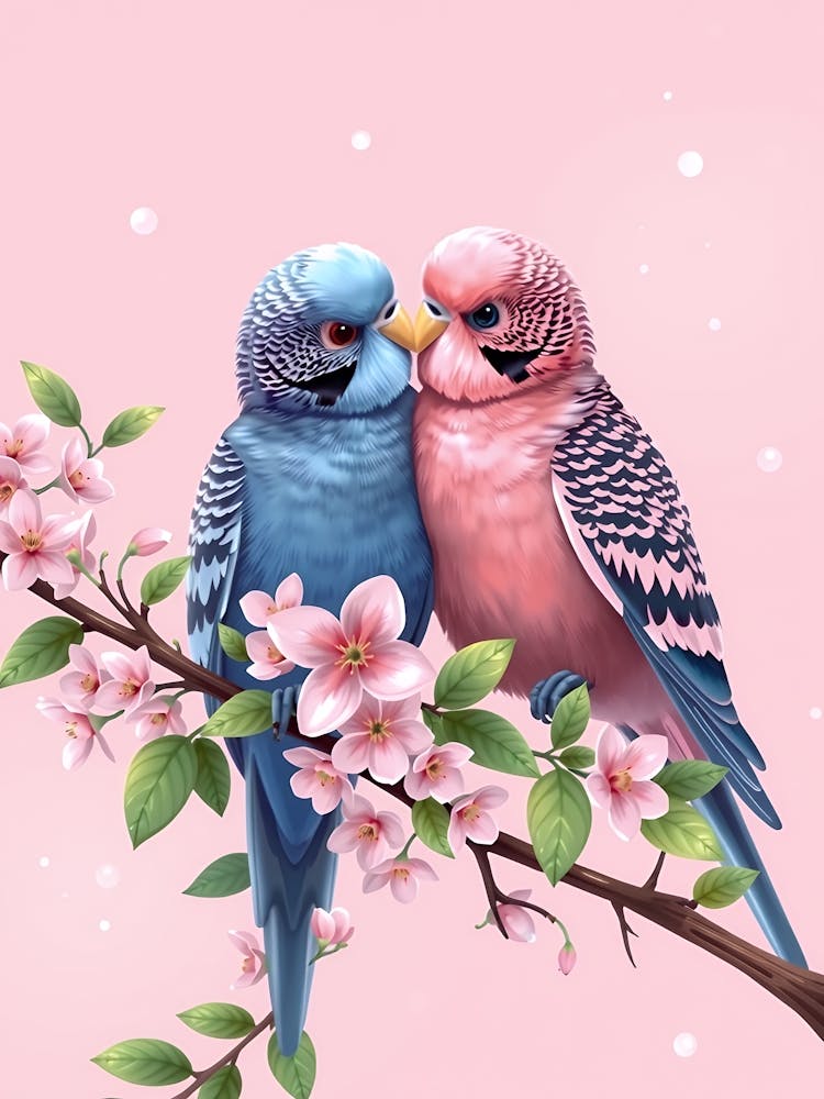 Couple Of Parakeets 1
